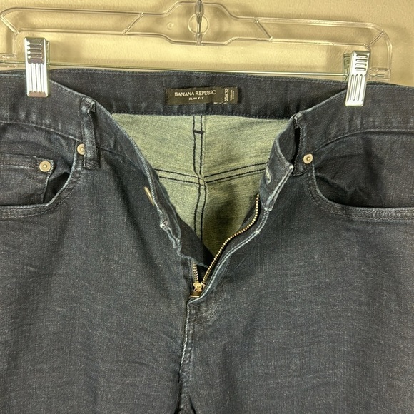 Banana Republic Denim Jeans Men's Slim 32 Blue Stretch 5-Pocket EUC - Picture 8 of 12